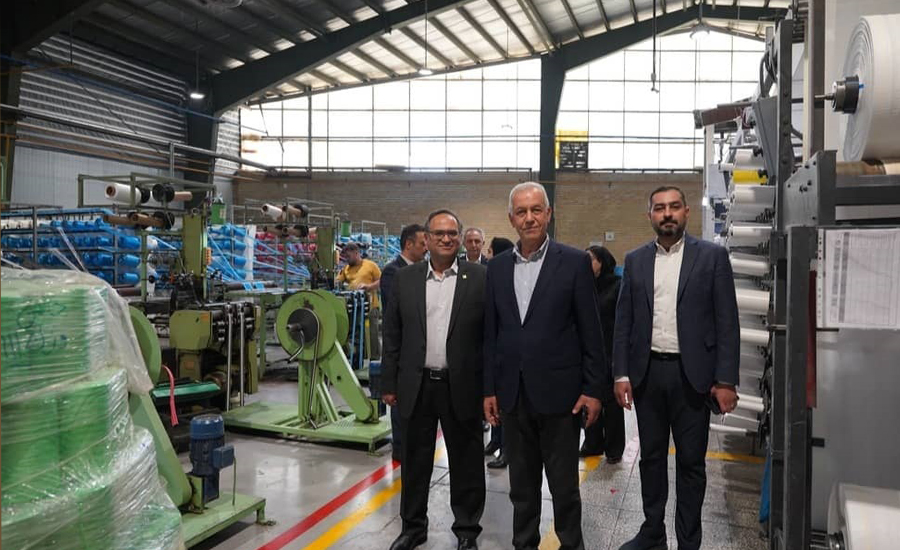 The management of Saderat Bank branches in East Azerbaijan Province visited the Golsan group